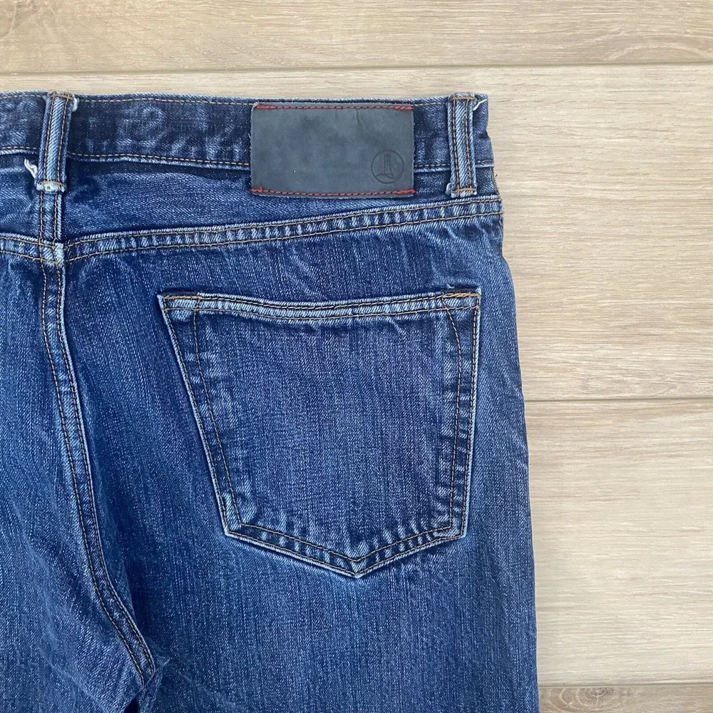 Lands' End Square Rigger Men's Straight Fit Blue Jeans Size 35x30 Selvedge Pants